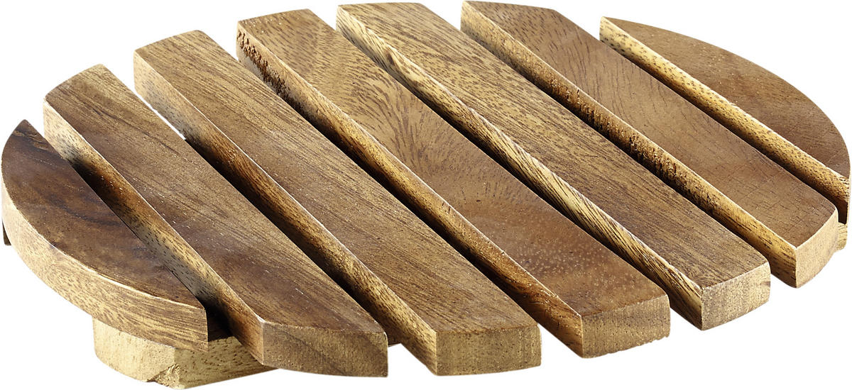 PODMETAČ ZA LONAC  - boje bagrema, Basics, drvo (18,5/2,5cm) - Homeware Profession.