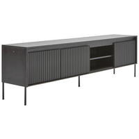 TV-BÄNK svart  192/56/40 cm  - svart, Trend, metall/trämaterial (192/56/40cm) - Carryhome