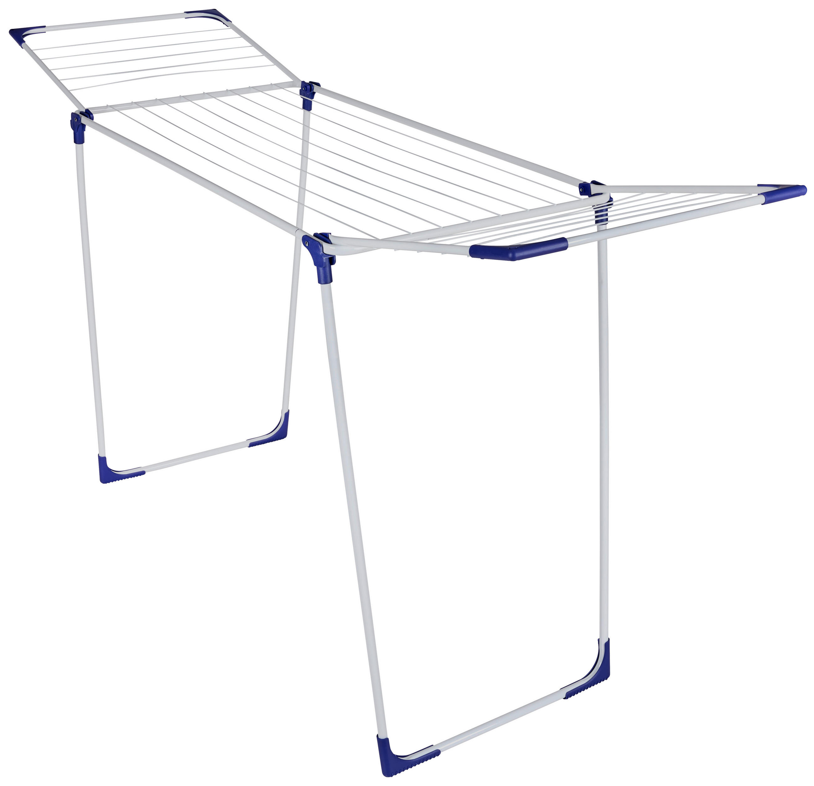 STOJACÍ SUŠÁK NA PRÁDLO - bílá/modrá, Basics, kov/plast (181,5/88,5/56cm) - Leifheit