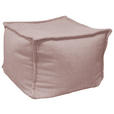 POUF Cord Rosa 70/70/40 cm  - Rosa, Design, Textil (70/70/40cm) - Carryhome