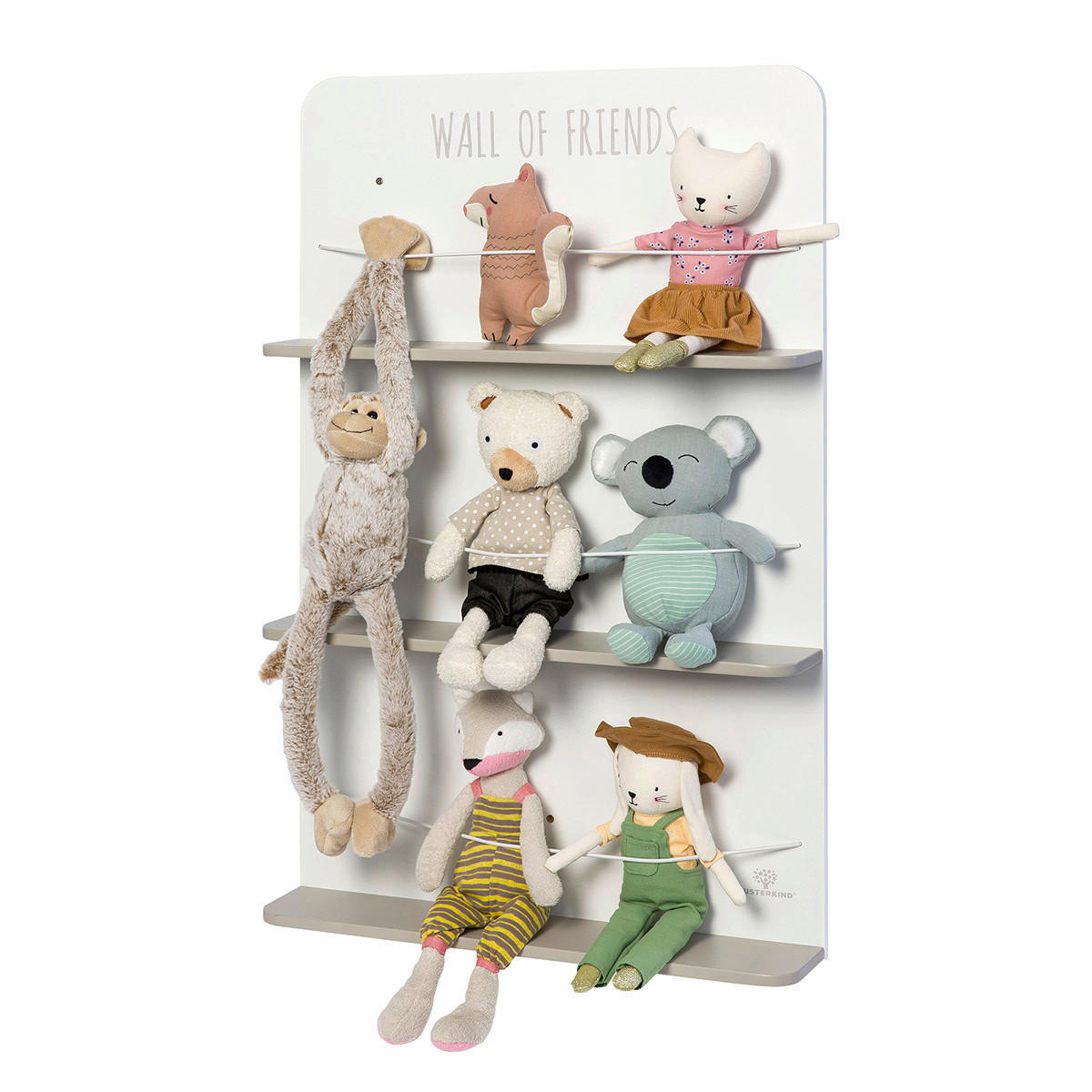 KINDERREGAL PICEA - Weiß/Grau, Basics, Holz/Holzwerkstoff (58/10/90cm) - MUSTERKIND