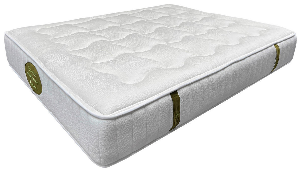 Saltea 90/200 cm  - alb, Modern, textil (90/200cm)