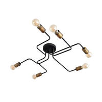 DECKENLEUCHTE    75/75/15 cm  - Messingfarben/Schwarz, KONVENTIONELL, Metall (75/75/15cm)