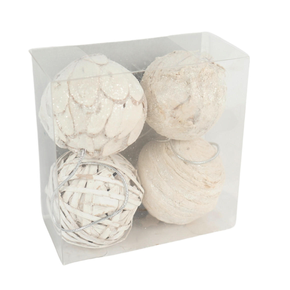 KUGLICA ZA BOR - bijela/krem, Basics, prirodni materijali (6/6/6cm)