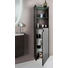 SEITENSCHRANK Braun - Chromfarben/Braun, Design, Glas/Holzwerkstoff (40/147/17,5cm) - Welnova SEITENSCHRANK Braun - Chromfarben/Braun, Design, Glas/Holzwerkstoff (40/147/17,5cm) - Welnova