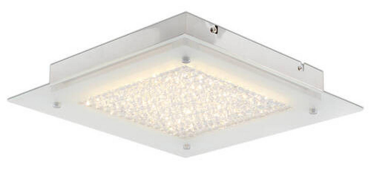 LED-DECKENLEUCHTE 36 cm  - Chromfarben, Basics, Glas/Metall (36cm) - Näve