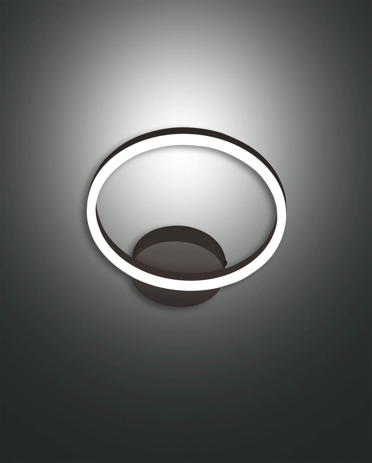 LED-WANDLEUCHTE Giotto 30/6,5 cm   - Schwarz, Design, Kunststoff/Metall (30/6,5cm) - Fabas Luce