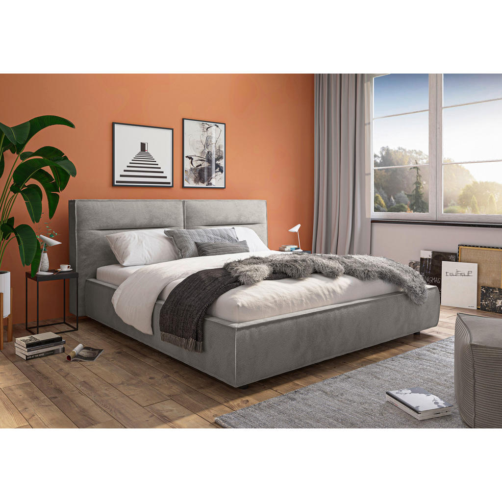Thumbnail - Lomoco Polsterbett, Grau, Textil, 180x200 cm, Blauer Engel, Goldenes M, Oeko-Tex® Standard 100, DGM-Emissionslabel, Über...