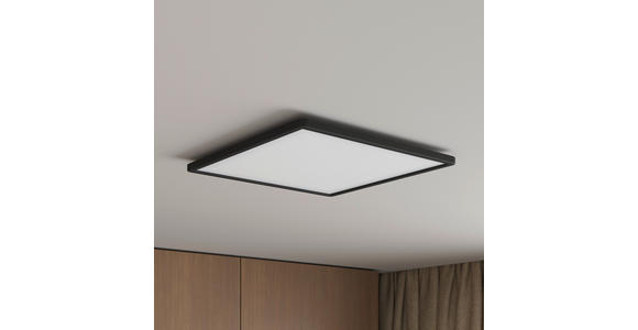 LED-DECKENLEUCHTE 42/42/2,9 cm   - Schwarz, Basics, Kunststoff (42/42/2,9cm) - Novel