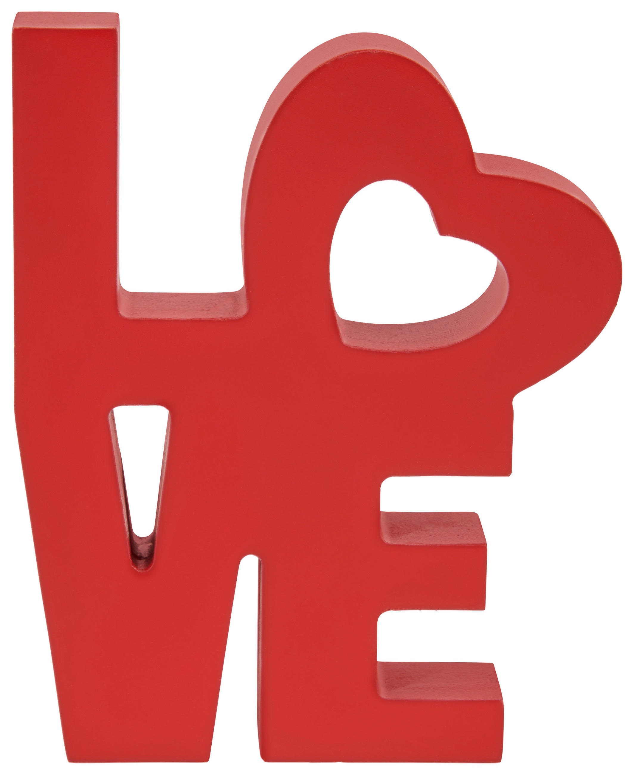 Dekofigur Schriftzug H: 11 Cm Holz Dekor Für Indoor