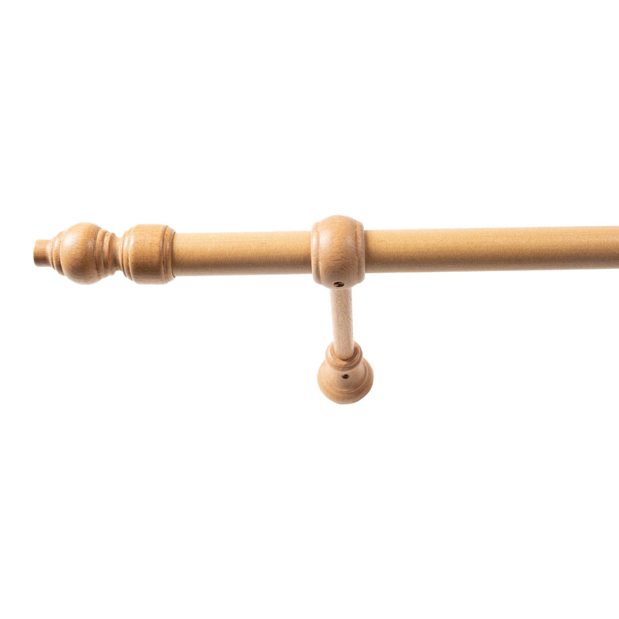 SET ZA DROG ZA ZAVESE   160 cm  naravne barve  - naravne barve, Konvencionalno, les (160cm)