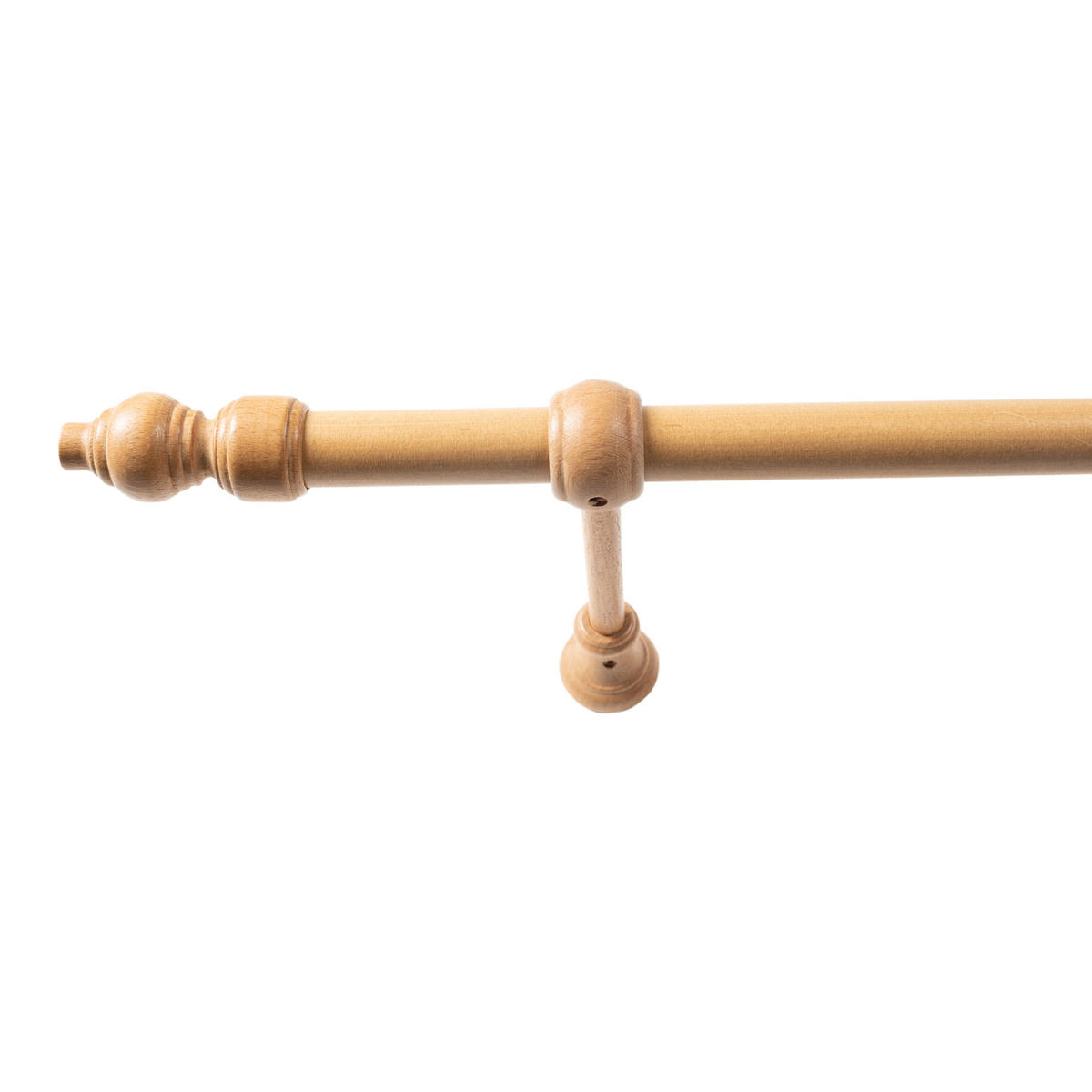 SET ZA DROG ZA ZAVESE   160 cm  naravne barve  - naravne barve, Konvencionalno, les (160cm)