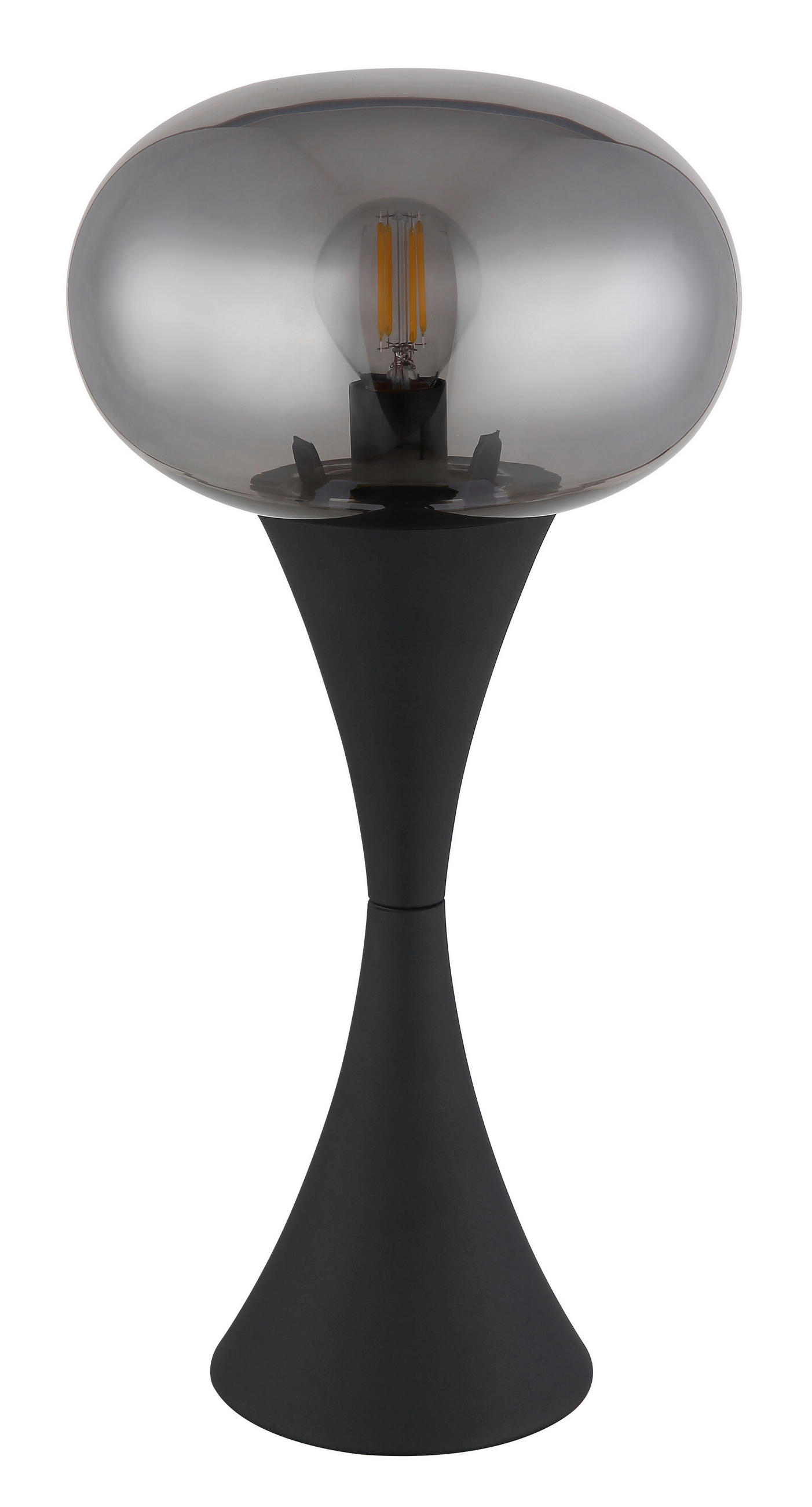 BORDSLAMPA LULA 18/36,9 cm   - grå/svart, Design, metall/glas (18/36,9cm) - Globo