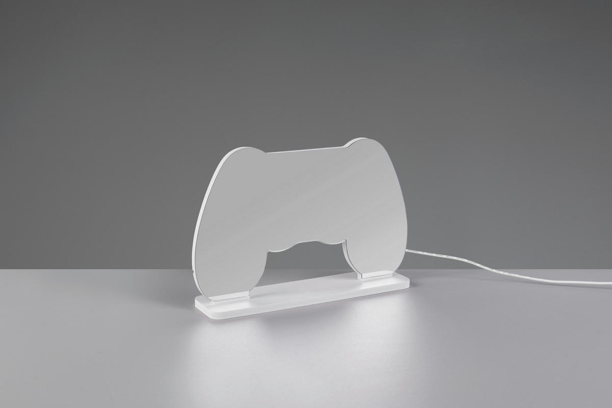 LED-DEKOLEUCHTE 24/23/23 cm  - Weiß, Design, Kunststoff/Metall (24/23/23cm) - Novel