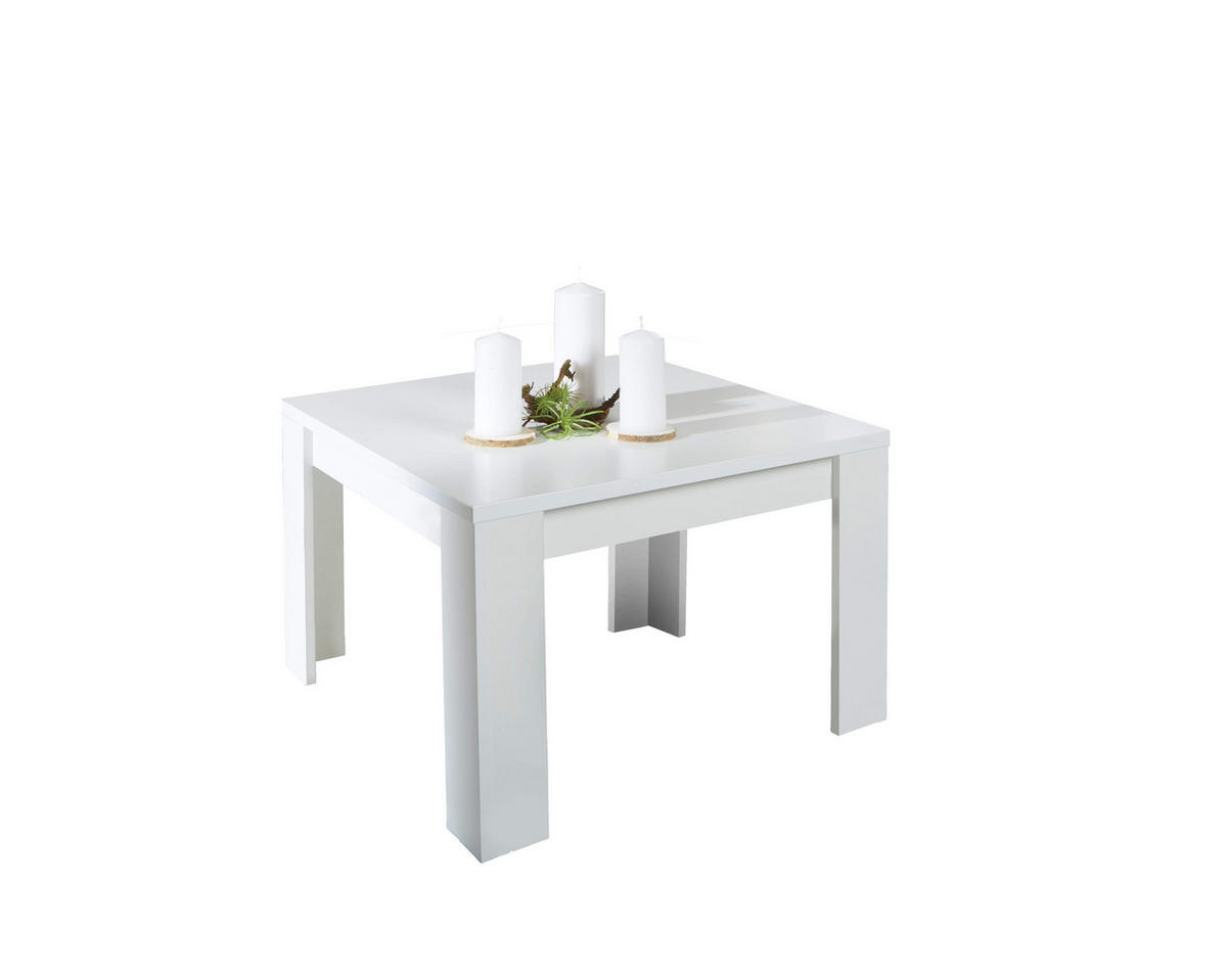 KLUB STOČIĆ 50/45,5/50 cm  bela  - bela, Moderno, pločasti materijal (50/45,5/50cm) - Ti'me