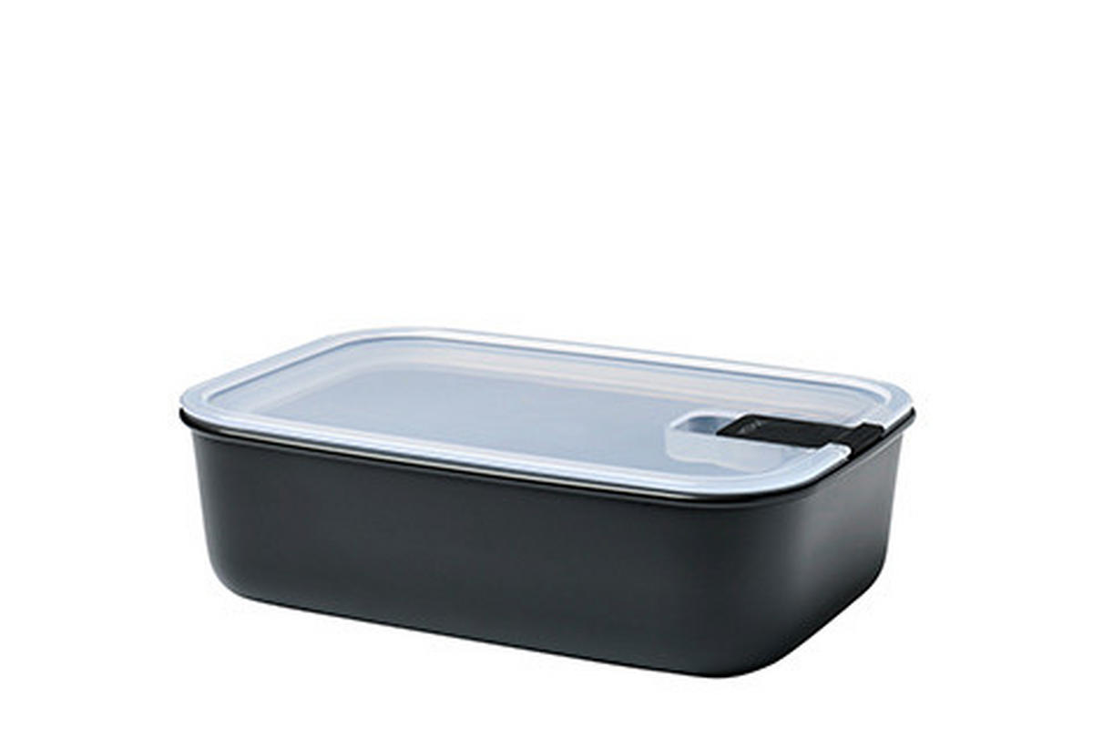 DÓZA NA SKLADOVANIE POTRAVÍN plast  plast 1,5 l - priehľadné/čierna, Konventionell, plast (23,8/16,7/7cm) - Mepal