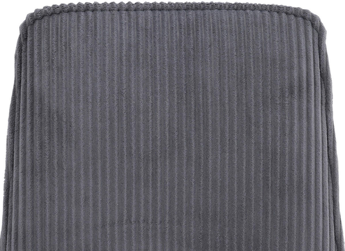 VIERFUSSSTUHL - Schwarz/Grau, MODERN, Textil/Metall (47/91/61,5cm) - Livetastic