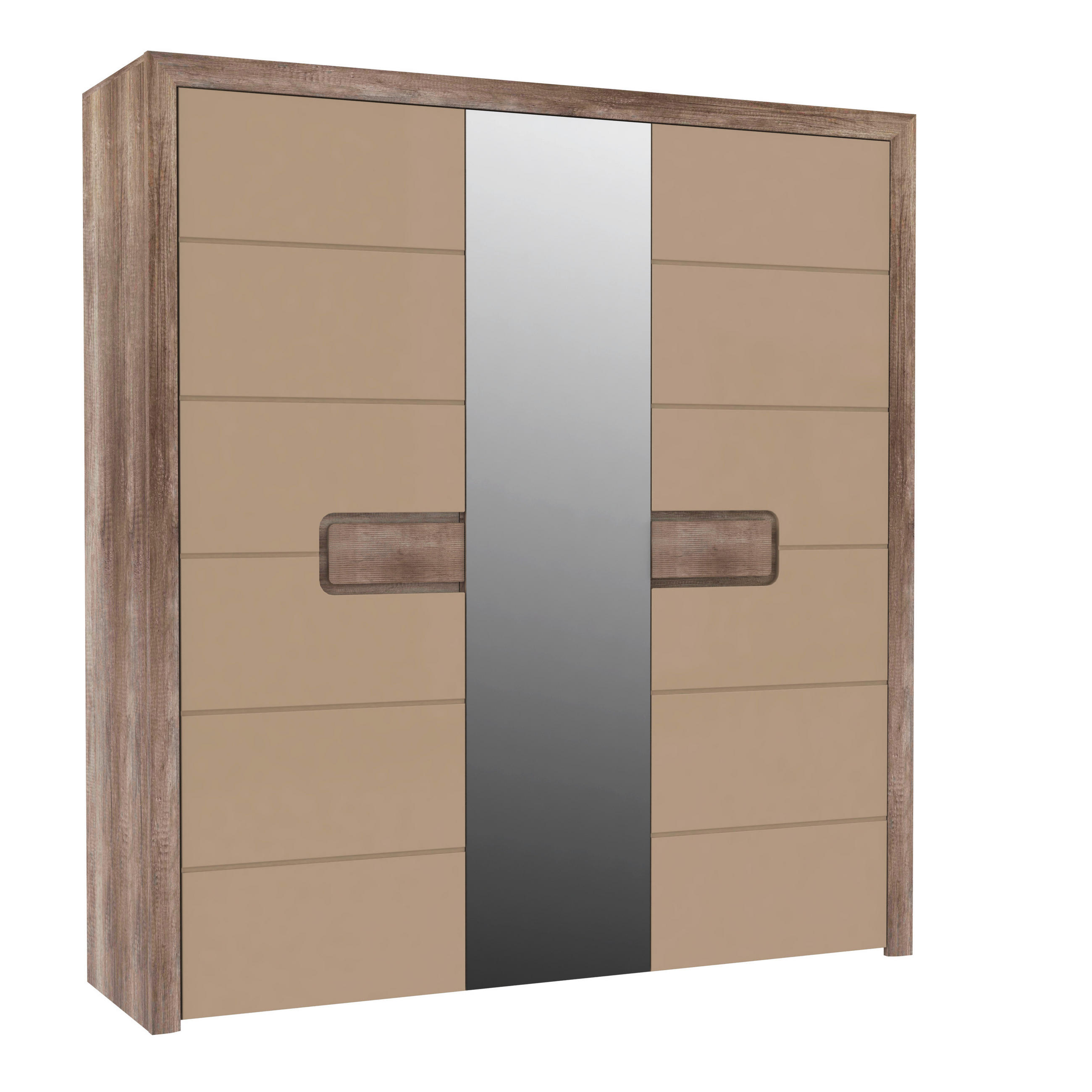 DULAP in culoare lemn stejar, bej  - bej/culoare lemn stejar, Basics, material pe bază de lemn (203,4cm) - Hom`in