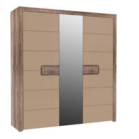 DULAP in culoare lemn stejar, bej  - bej/culoare lemn stejar, Basics, material pe bază de lemn (203,4cm) - Hom`in