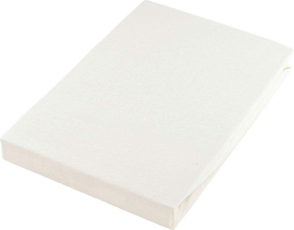 SPANNBETTTUCH Sissi Jersey  - Creme, Basics, Textil (150/200cm) - Esposa