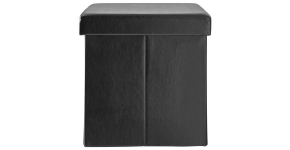 SITZBOX Lederlook, Vliesstoff Schwarz  - Schwarz, Design, Textil (38/38/38cm) - Carryhome