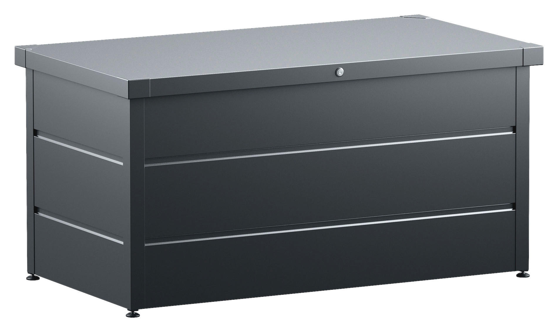 KISSENBOX 136/72,5/67,5 cm  - Anthrazit, Basics, Metall (136/72,5/67,5cm)