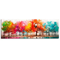 BILD Bäume  - Multicolor, Basics, Holz (156/52/2cm) - Reinders!
