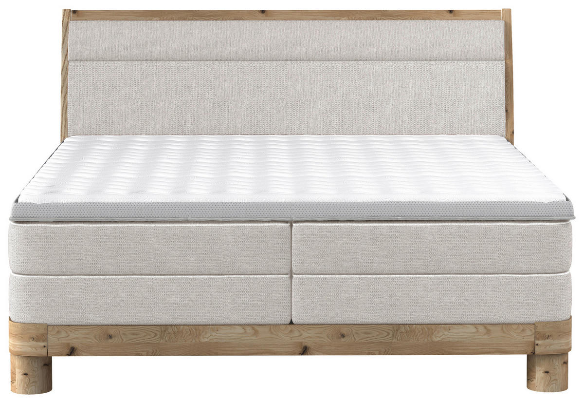 BOXSPRINGBETT 140/200 cm  in Naturfarben  - Eichefarben/Naturfarben, Natur, Holz/Textil (140/200cm) - Valnatura