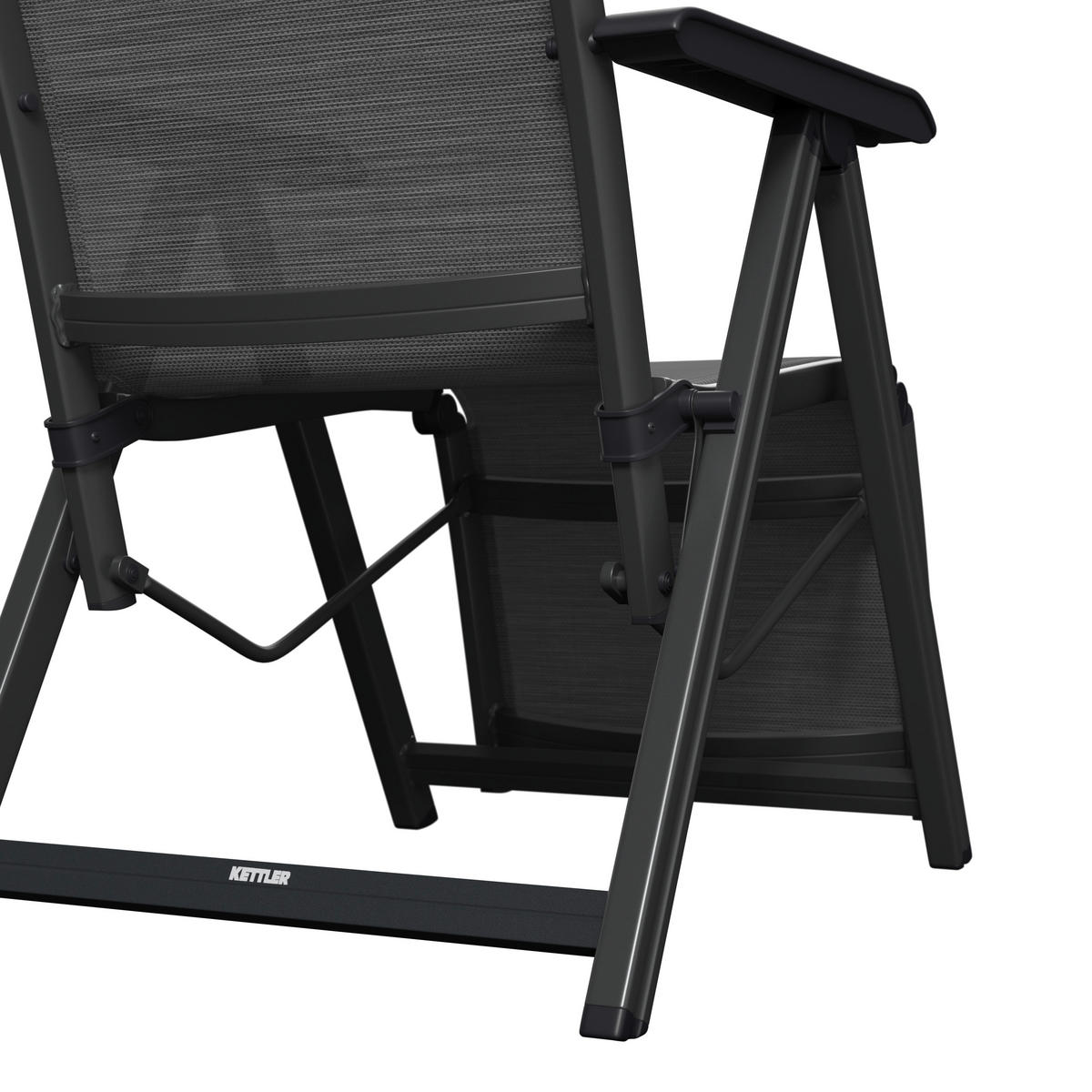 KERTI RELAX KAROSSZÉK 61/111/90 cm  - antracit/szürke, Konventionell, műanyag/textil (61/111/90cm) - Kettler