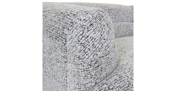 BIGSOFA  in Chenille Schwarz, Weiß  - Schwarz/Weiß, KONVENTIONELL, Kunststoff/Textil (240/75/105cm) - Carryhome