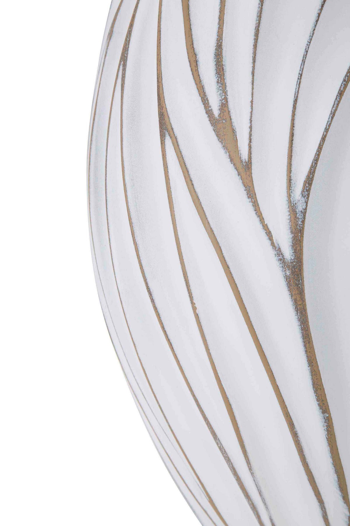 Vase Polyresin Honduras  - Weiß, Basics, Kunststoff (27/41.5/27  cm)