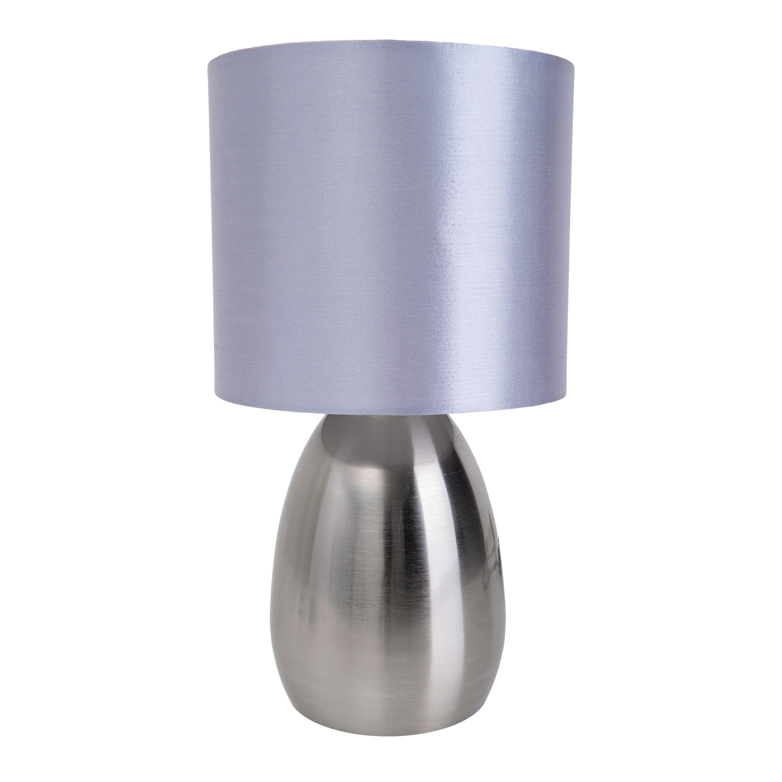 TISCHLEUCHTE Aurum 17,5/33 cm   - Grau, Design, Textil/Metall (17,5/33cm) - Näve