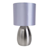 TISCHLEUCHTE 17,5/33 cm   - Grau, Design, Textil/Metall (17,5/33cm) - Näve