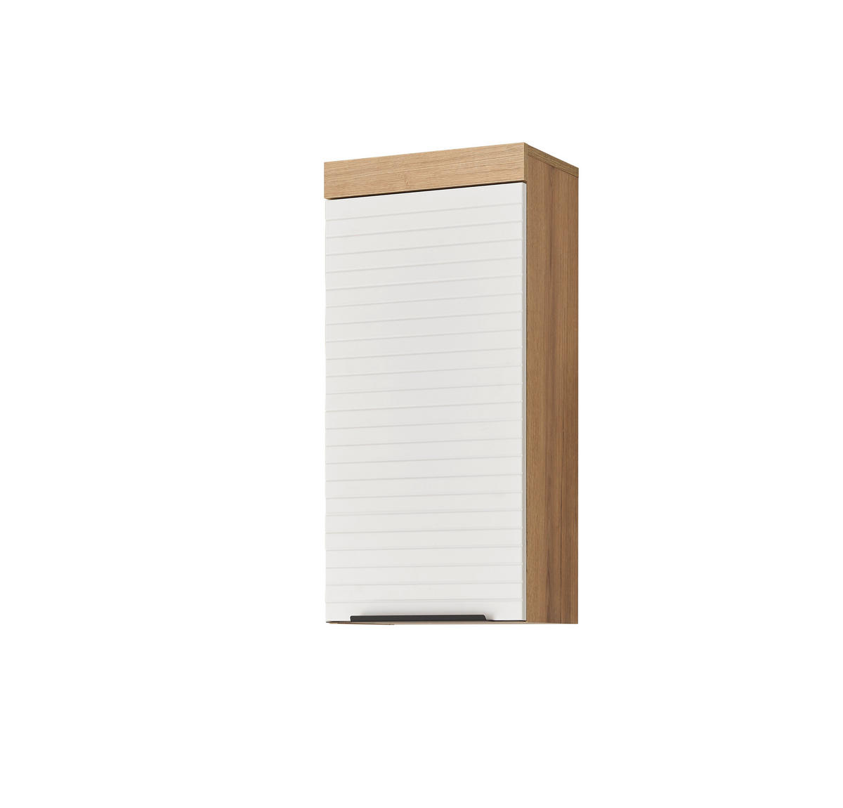 HÄNGESCHRANK 36/77/23 cm  - Eichefarben/Schwarz, Basics, Holzwerkstoff/Kunststoff (36/77/23cm) - MID.YOU