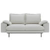 2-SITZER-SOFA Struktur Creme  - Creme/Schwarz, Design, Textil/Metall (195/92/97cm) - Livetastic