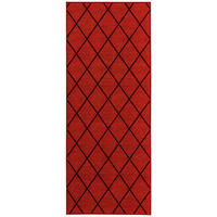 LÄUFER 80/600 cm Cosenza  - Rot/Schwarz, Design, Kunststoff/Textil (80/600cm) - Novel