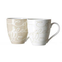 JUMBOTASSE Cornello 600 ml  - Weiss/Creme, Konventionell, Keramik (0,6l) - Ritzenhoff Breker