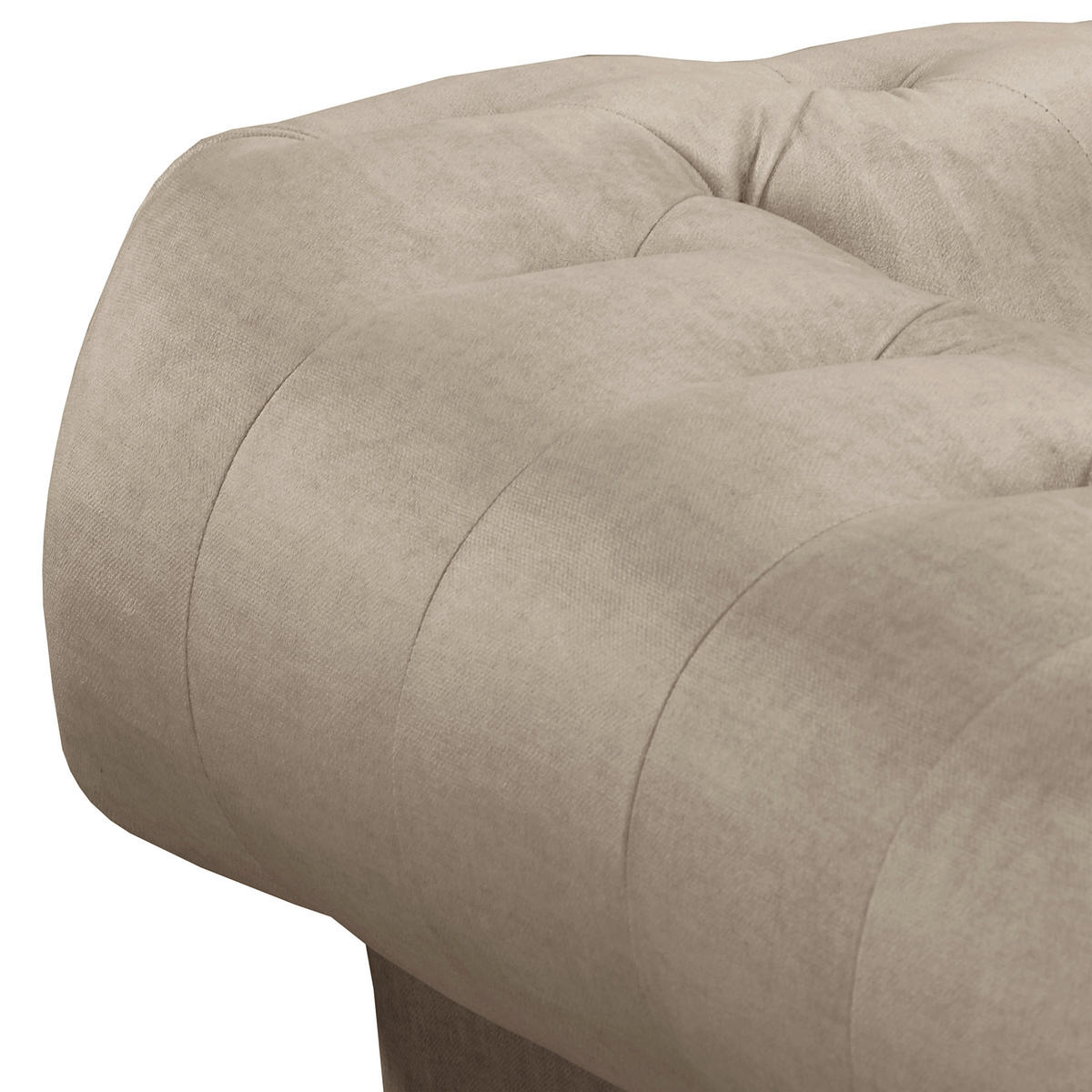 ECKSOFA Laura in Mikrofaser Taupe  284/182 cm  - Taupe/Braun, Design, Holz/Textil (284/182cm) - P & B