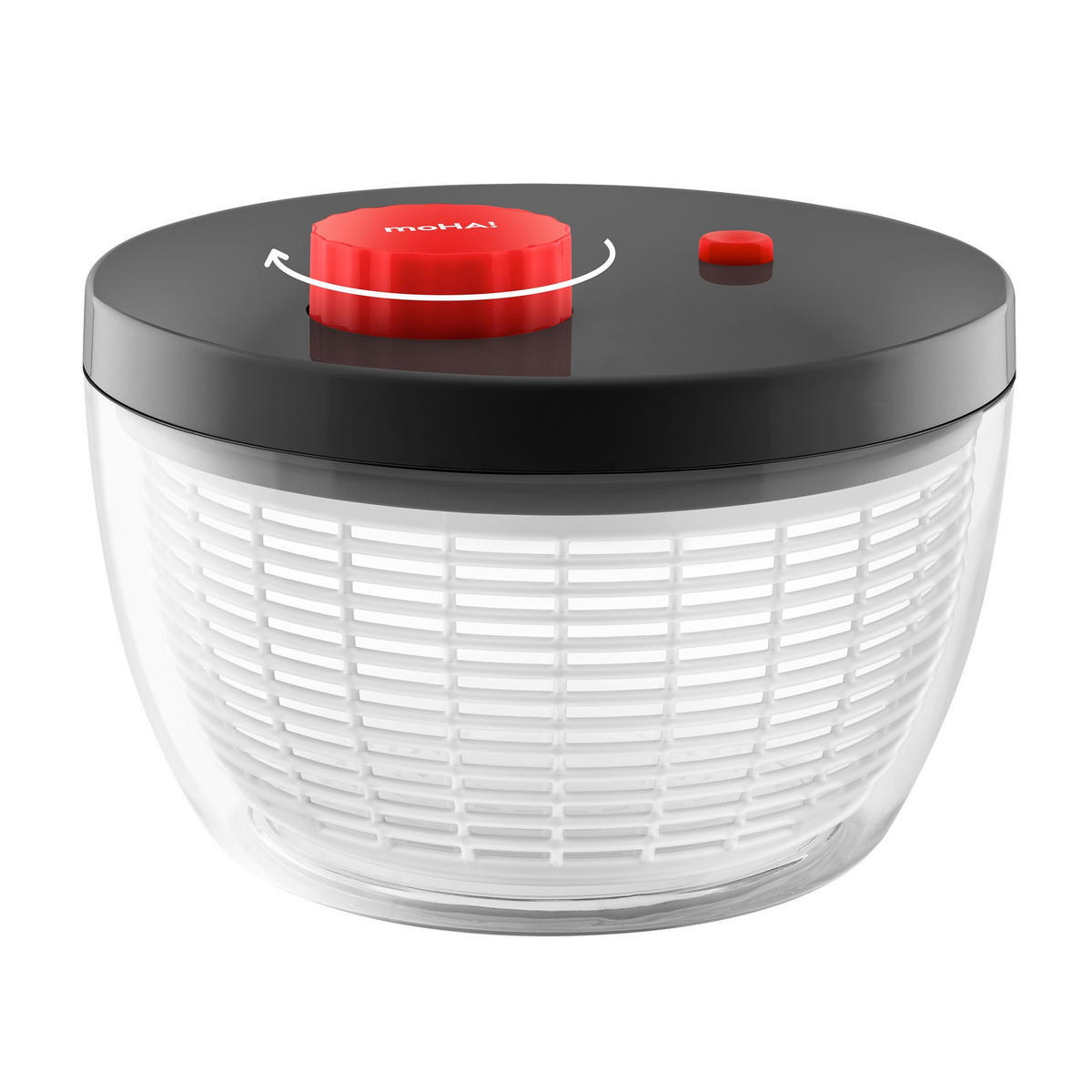 SALATSCHLEUDER - Weiss/Transparent, Basics, Kunststoff (26/26/19cm) - moHA!