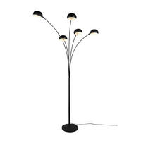 LED-STEHLEUCHTE Dito 70/210 cm   - Schwarz/Weiß, Design, Metall (70/210cm)