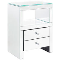 KOMÓD 50/66/36 cm  - átlátszó, Design, műanyag/faalapú anyag (50/66/36cm) - Xora