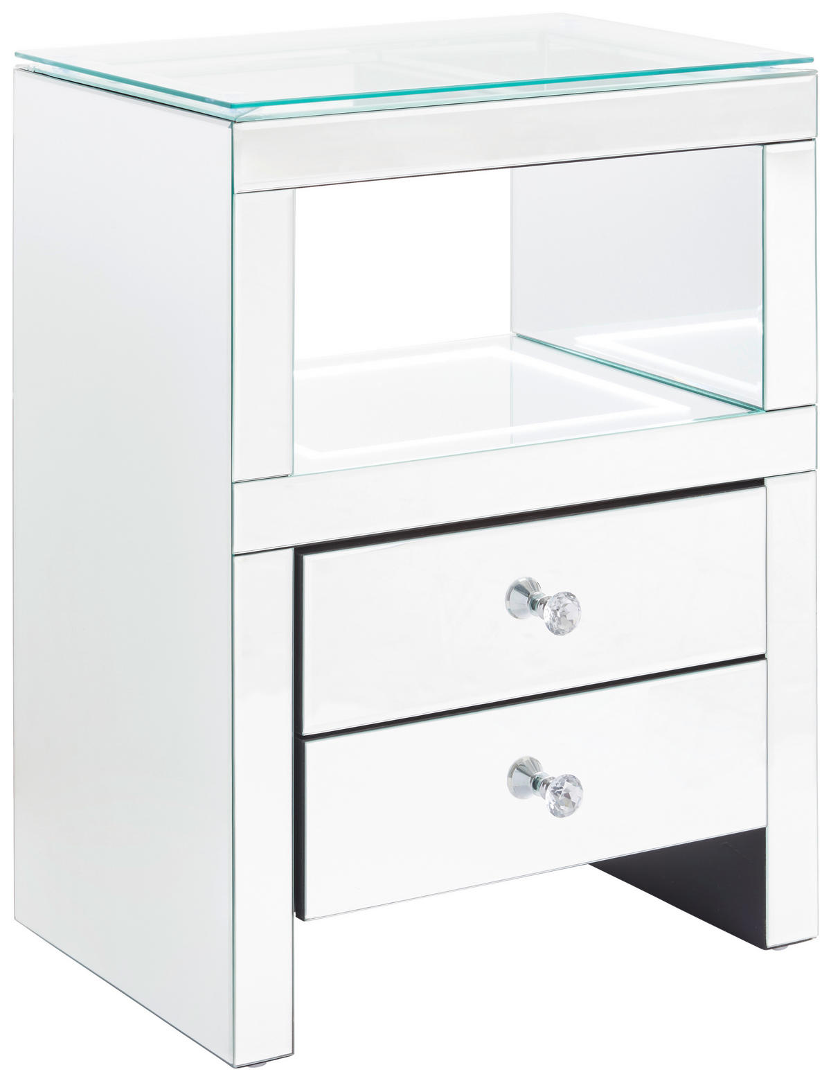 KOMÓD 50/66/36 cm  - átlátszó, Design, műanyag/faalapú anyag (50/66/36cm) - Xora