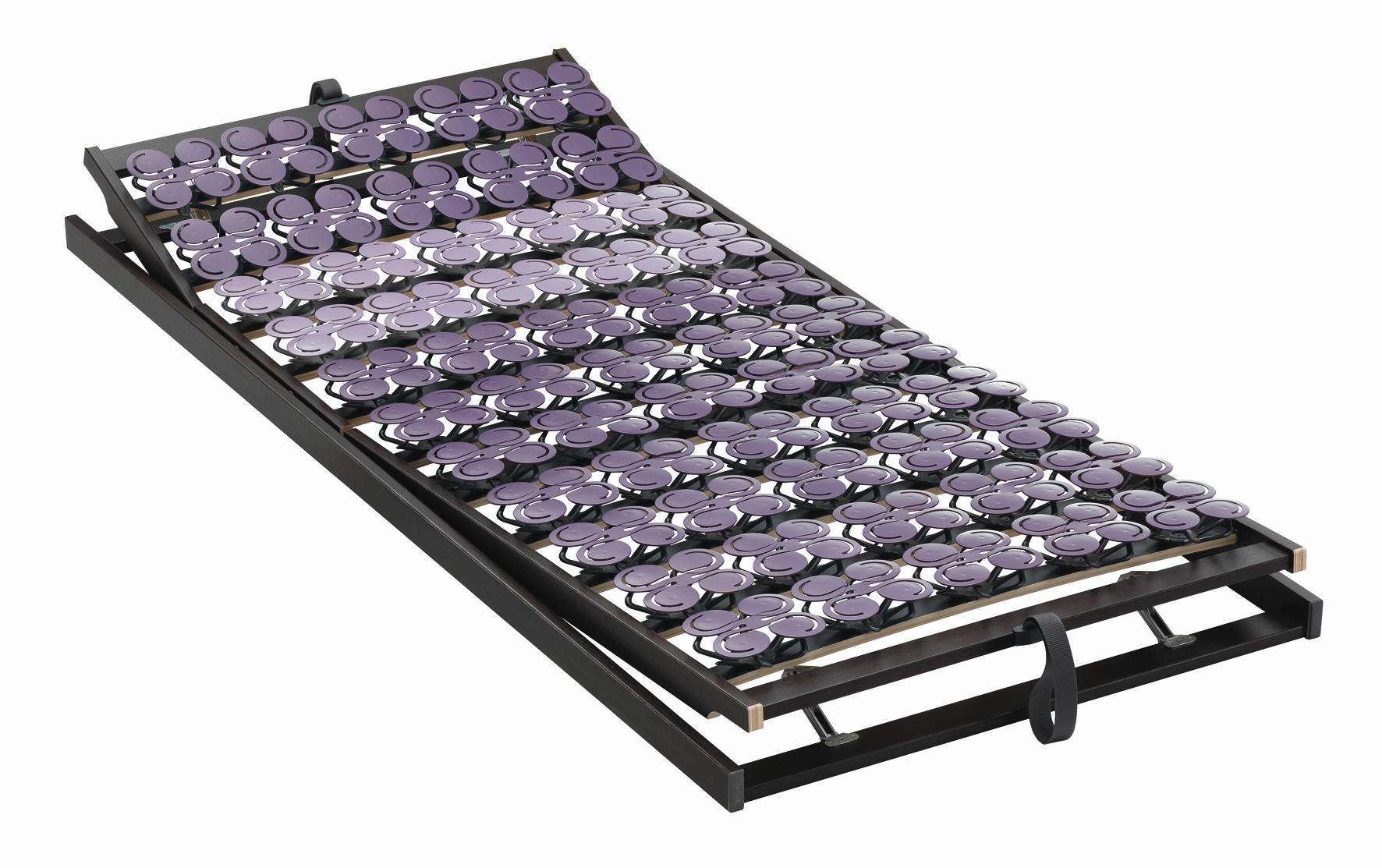 TELLERLATTENROST 100/200 cm Kopfteil, Fußteil verstellbar, Buche  - Graubraun/Grau, Basics, Holz (100/200cm) - Novel