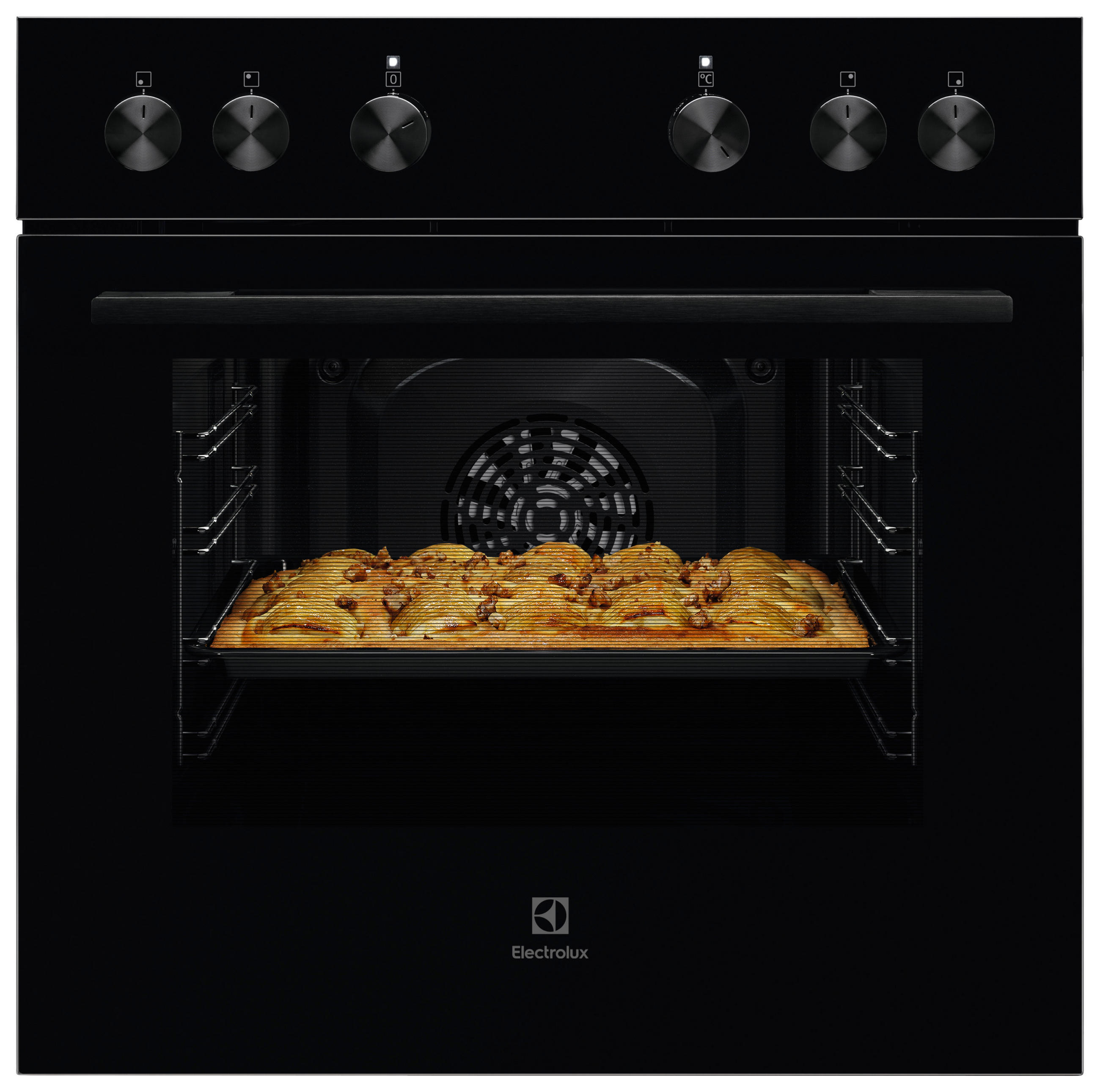 EINBAUHERD KEHLH00BK  - Schwarz, Basics, Glas/Metall (59,5/59,8/54,8cm) - Electrolux