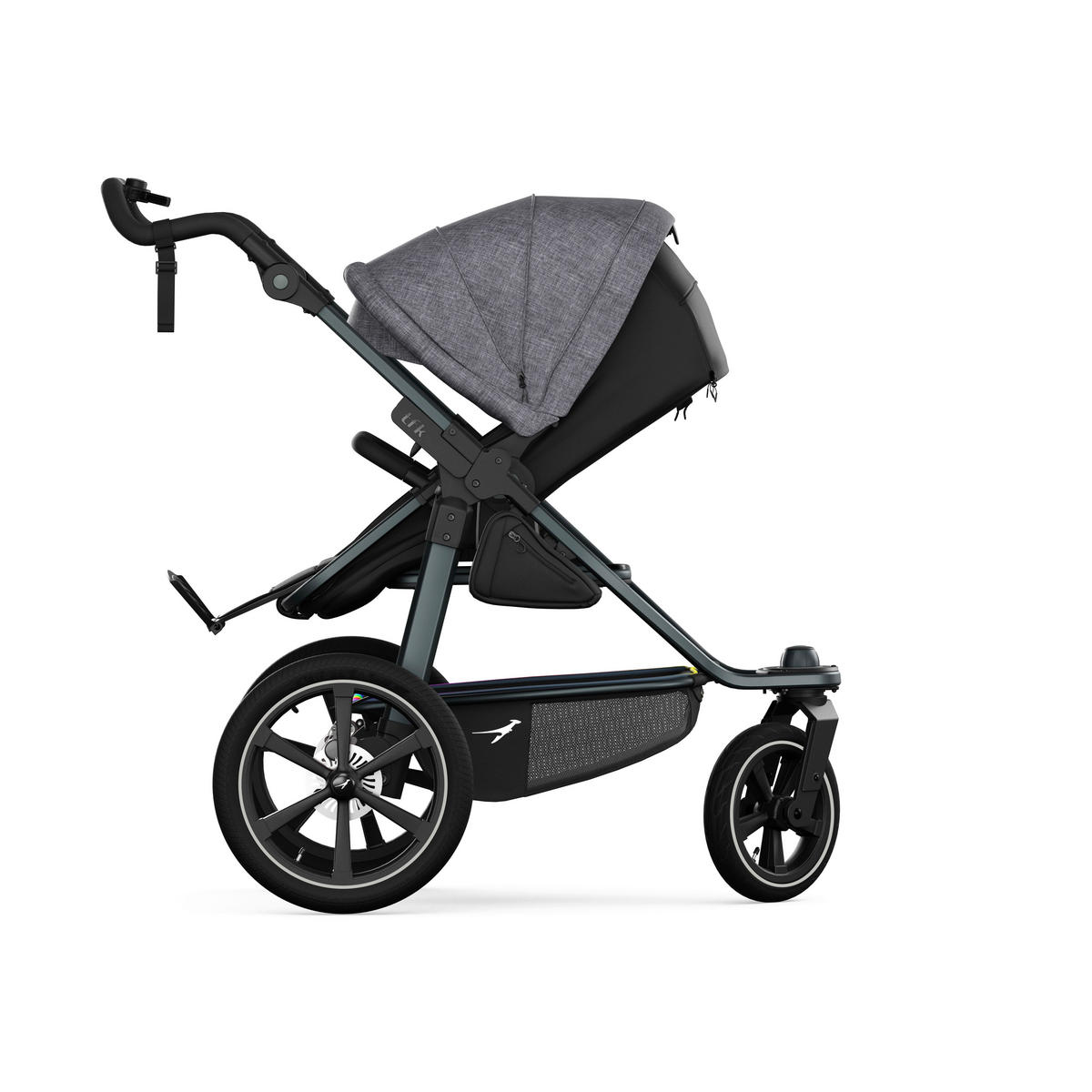 KOMBIKINDERWAGEN  tfk pro 2-in-1 Kombikinderwagen  premium grau  - Anthrazit/Grau, Basics, Textil/Metall (66/118/110cm) - TFK