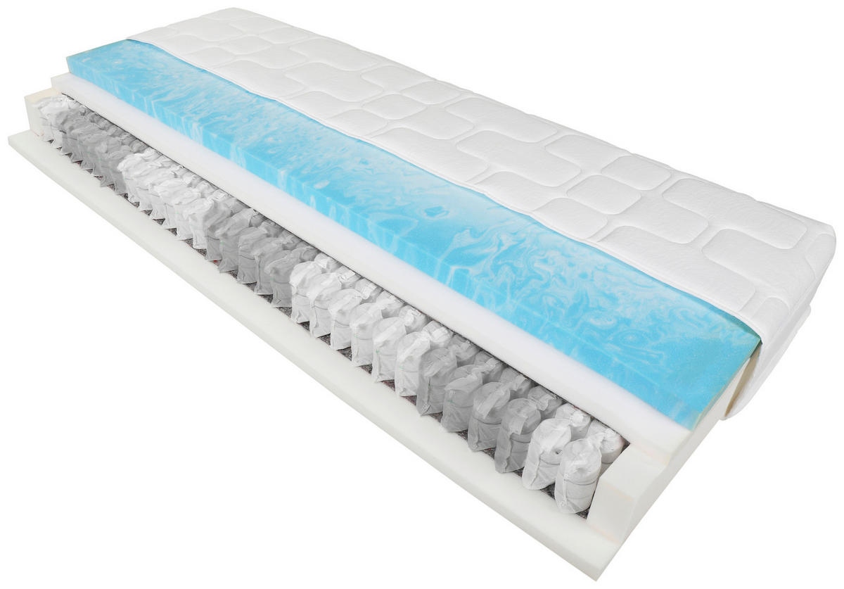 BOXSPRINGMATRATZE - Weiß, Basics, Textil (90/190cm) - Xora