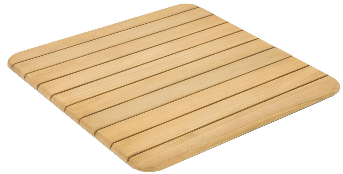 GARTENTISCHPLATTE 80/80/1,8 cm Holz  - Teakfarben, Design, Holz (80/80/1,8cm) - Zebra 