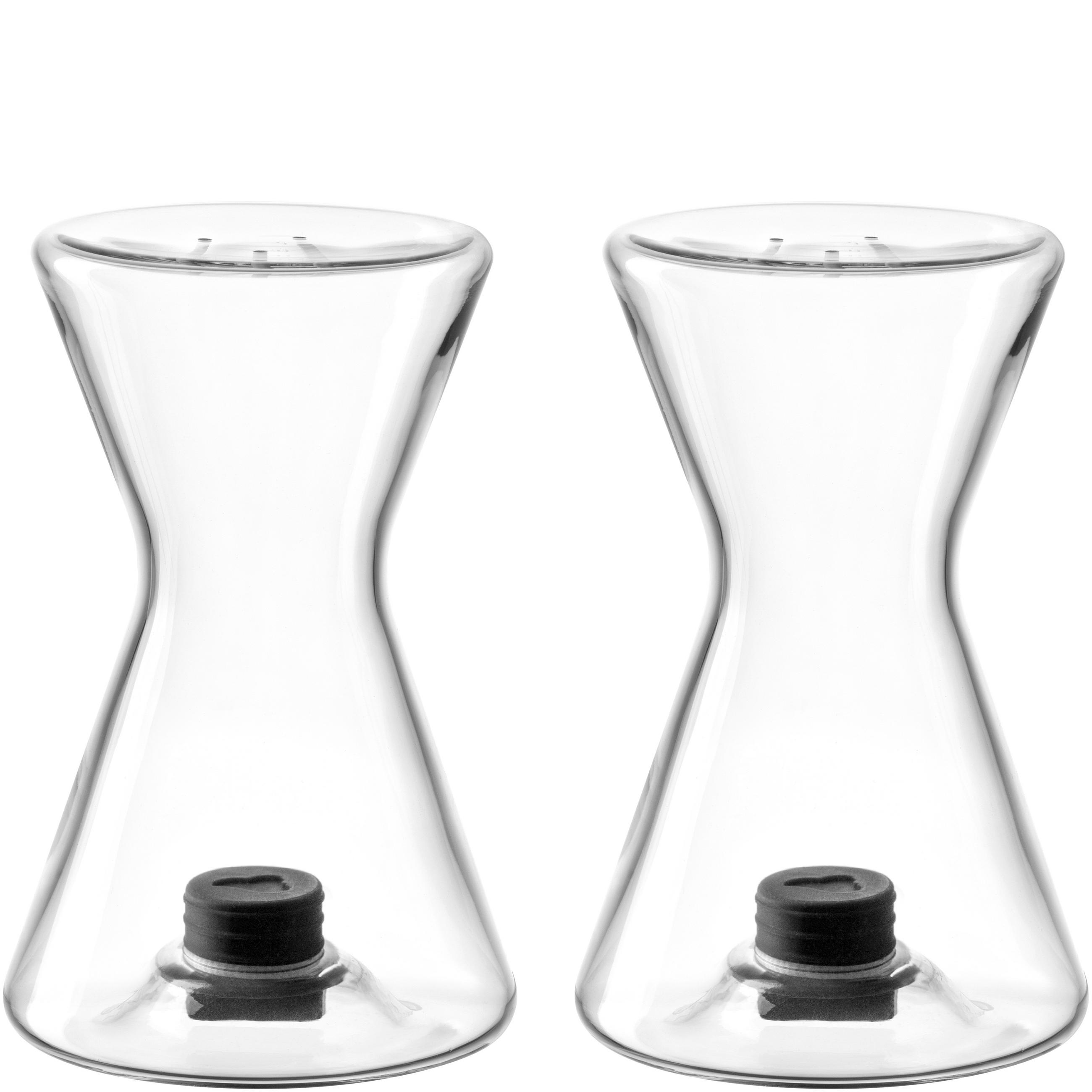 SALZ- UND PFEFFERSTREUER GIORNO  - Klar, Glas/Kunststoff (4,9/7,7/4,9cm) - Leonardo