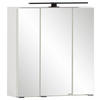 SPIEGELSCHRANK 60/64/20 cm  - Schwarz/Weiß, ROMANTIK / LANDHAUS, Glas/Holzwerkstoff (60/64/20cm) - Xora