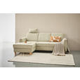 ECKSOFA Hellgrün Flachgewebe  - Buchefarben/Hellgrün, KONVENTIONELL, Holz/Textil (166/241cm) - Carryhome